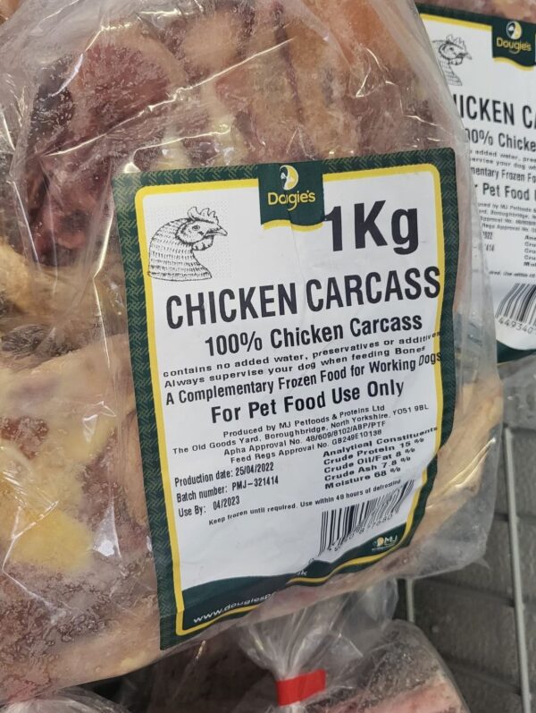 Chicken carcass go for raw